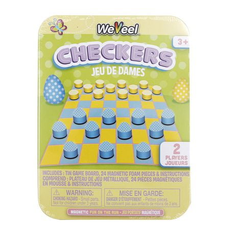 Easter Magnetic Tin Games – Checkers, Checkers