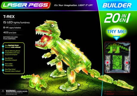 laser pegs t rex