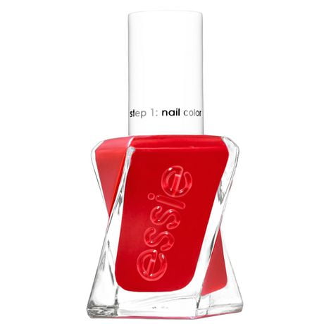 essie gel couture, 2-step longwear nail polish, 8-free vegan formula, electric geometric, red, 13.5ml, longwear gel nail polish