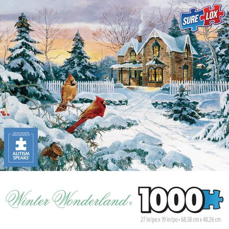 Casse-tête Sure-Lox Winter Wonderland Souvenirs d'hiver de 1 000 morceaux