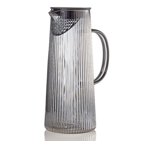Stripe Tea/Water Jug with Strainer Lid 0.75L