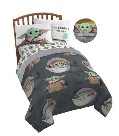 L Enfant Bebe Yoda Ensemble De Literie 5 Pieces Pour Lit 1 Place En Prime Un Sac Walmart Canada