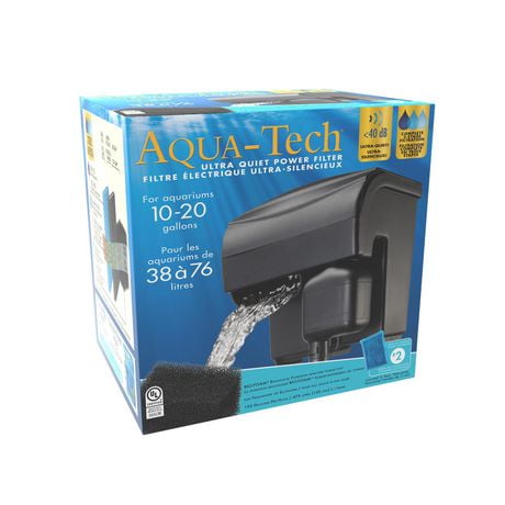 Filtre électrique ultra silencieux Aqua-Tech Pour aquariums 10-20 gallon