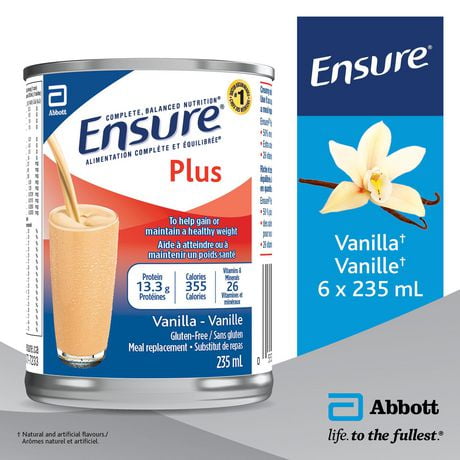 Ensure Plus Alimentation Complete Et Equilibree Vanille 12 X 235 Ml Walmart Canada