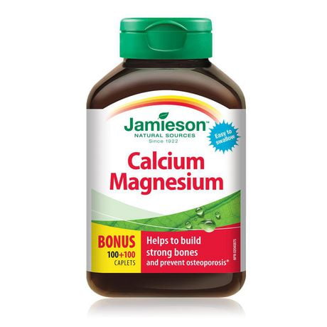 Jamieson Calcium Magnesium Caplets, 100+100 caplets