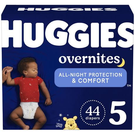 Huggies Overnites Nighttime Baby Diapers, Giga Pack, Size: 3-7 | 58-32 Count