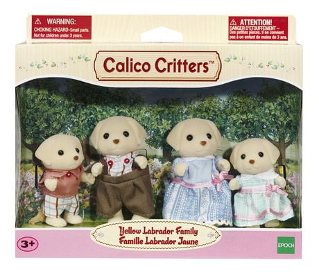 calico critters yellow labrador family