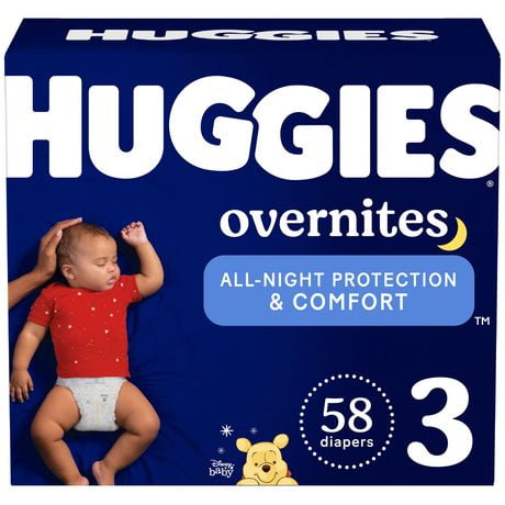 Couches pour bébés Huggies Overnites, Emballage Giga Taille: 3-7 | 58-32 Unités