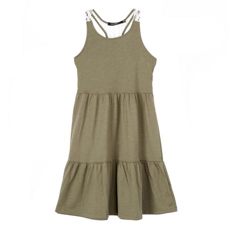 George Girls' Racerback Tiered Dress | Walmart Canada