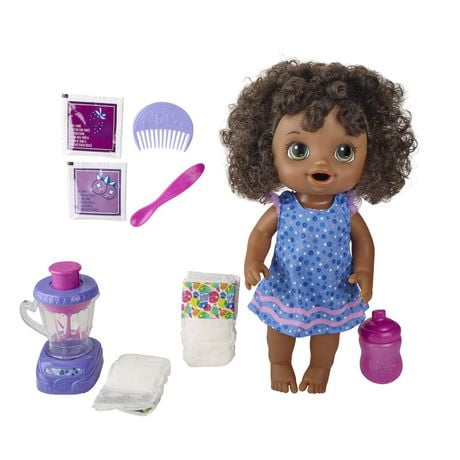 Baby Alive Magical Mixer Baby Doll Berry Blast with Blender Accessories ...