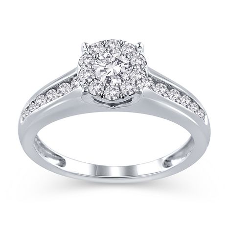 10k White Gold Jk I2i3 Diamond Engagement Ring Walmart Canada