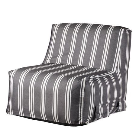 Hometrends Inflatable Chair Grey Stripe Walmart Canada   6000205025044 