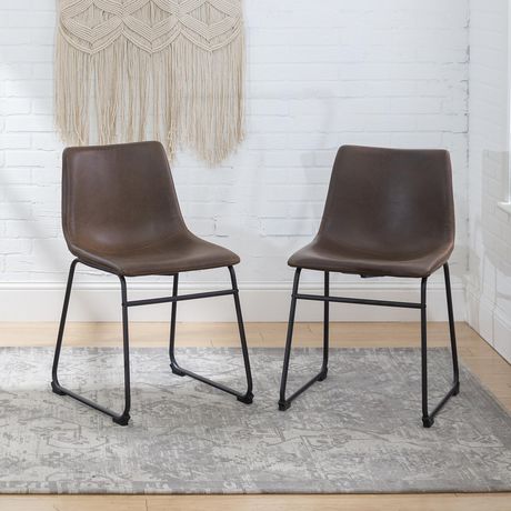 Manor Park 18 Industrial Faux Leather, Leather Kitchen Chairs Canada