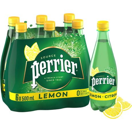 Perrier Carbonated Natural Spring Water Lemon | Walmart Canada