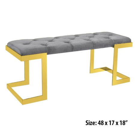 Canadian Bonnie Bench Grey Gold | Walmart Canada