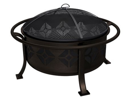 Pleasant Hearth Ofw110r Sunderland 12 Inch Deep Bowl Fire Pit