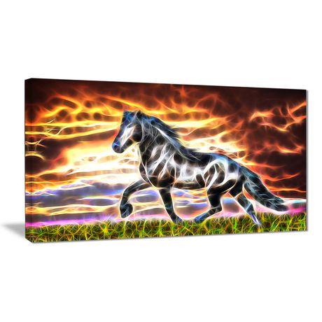 Design Art Abstract Horse Animal Single Panel Canvas Wall Canada - Panel Canvas Wall Art Canada