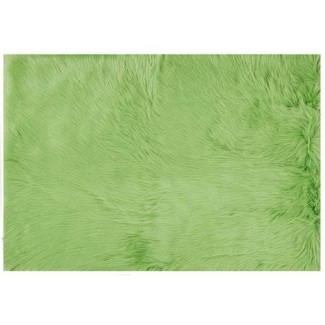 green fur carpet