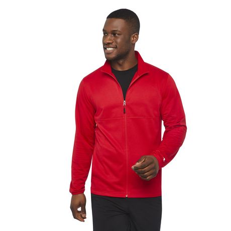 Athletic Works Men's Textured Fleece Full Zip Jacket | Walmart Canada
