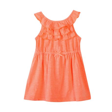 George Toddler Girls' Ruffled Neckline Sundress | Walmart Canada