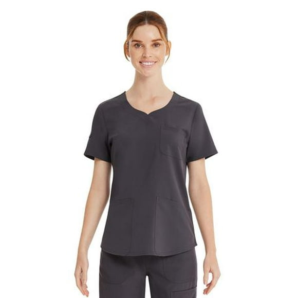 Haut d’uniforme médical à encolure en V et décolleté en cœur Core Essentials Scrubstar pour femmes
