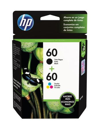 HP 60 Black and Color Ink Cartridge Value Pack - Walmart.ca