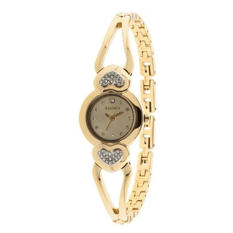 Elgin Ladies Gold Half Bangle Watch | Walmart Canada