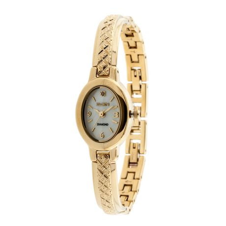 Elgin Ladies Gold Half Bangle Watch | Walmart Canada