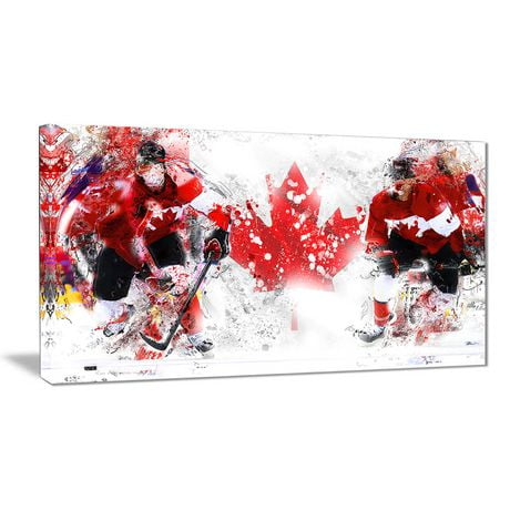 Design Art  Hockey in Canada  Canvas Wall Art  Walmart  Canada 