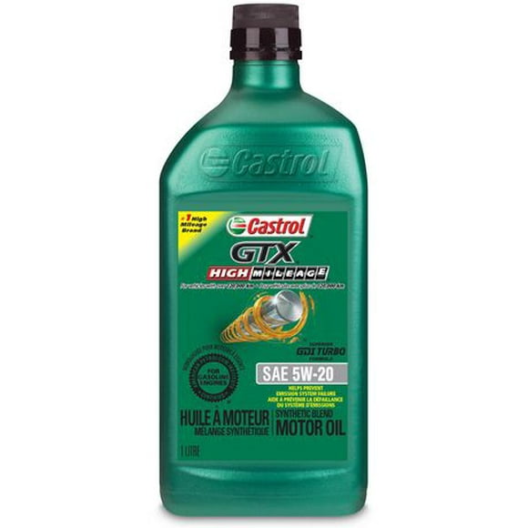 Castrol GTX – High Mileage 5W20 1L, A premium oil formulated for engines with over 120,000km.