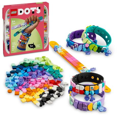 LEGO DOTS Bracelet Designer Mega Pack 41807,  5in1 DIY Creative Toy, Friendship Jewelry Making Kit for Girls & Boys, Birthday Gift