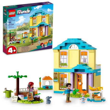 LEGO Friends Paisley’s House 41724, Doll House Toy for Girls and Boys 4 Plus Years Old, Playset with Accessories, Birthday Gift, Includes 185 Pieces, Ages 4+
