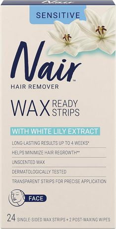 Nair Wax Ready Strips Face Hair Remover Walmart Canada