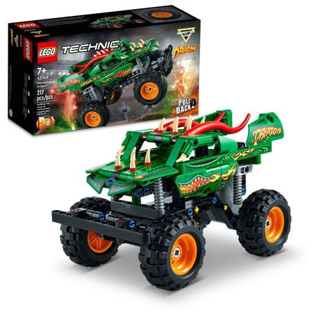 LEGO Technic Monster Jam Dragon 2in1 Monster Truck Toy 42149, Includes 217 Pieces, Ages 7+