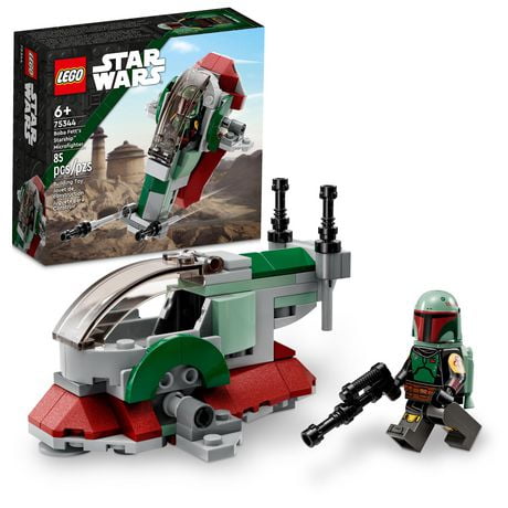 LEGO Star Wars Boba Fett's Starship Microfighter 75344, Building Toy Vehicle with Adjustable Wings and Flick Shooters, The Mandalorian Set for Kids, Great Gift Idea