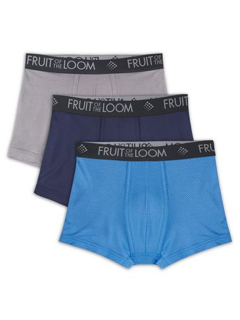 Fruit of the Loom Men's CoolZone Fly Print/Solid Short Leg Boxer Brief,  4-pack, Sizes: S - XL