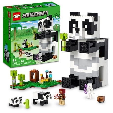 LEGO Minecraft The Panda Haven Toy House with Animals 21245, Includes 553 Pieces, Ages 8+