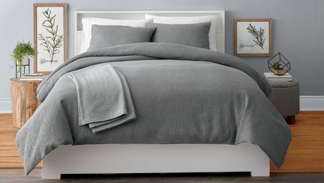 Hometrends 4 Piece Duvet Cover And Throw Set Walmart Canada