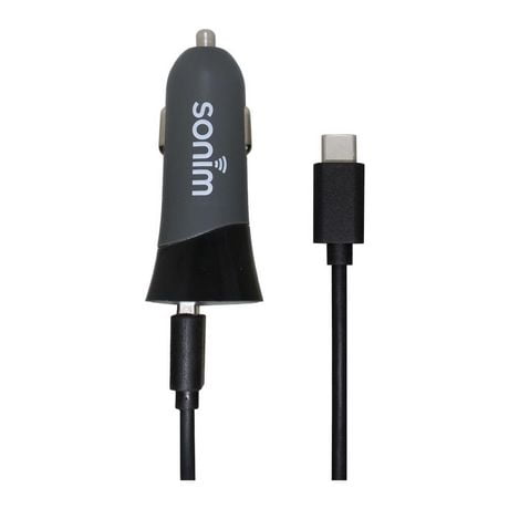 Sonim Car Charger Dual USB 3 w/ Cable 5ft XP8/XP5s