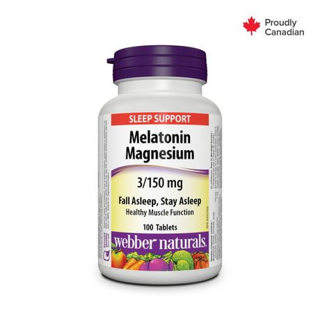 Webber Naturals® Melatonin Magnesium, 3/150 mg, 100 Tablets