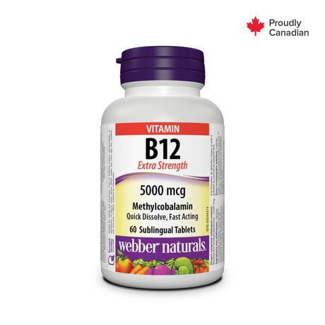 Webber Naturals® Vitamin B12 Extra Strength 5000 Mcg | Walmart Canada