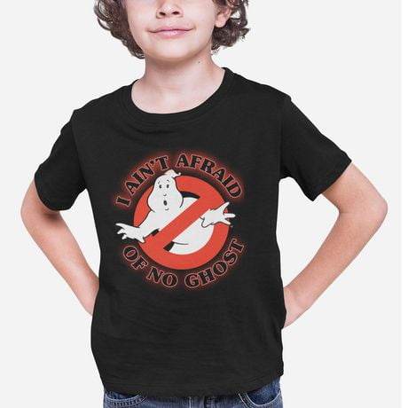 Ghostbusters Boy's basic tee shirt. This boys crew neck tee shirt has short sleeves and a trendy print and