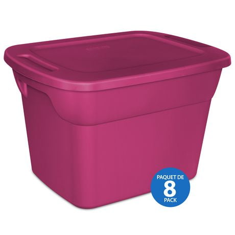 Sterilite 68L Tote- PINK- 8 Pk | Walmart Canada