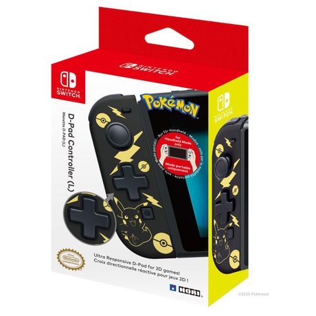 Nintendo Switch D-Pad (Pokemon: Black & Gold Pikachu) Walmart Canada