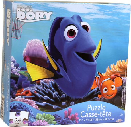 Pieces Fit Together Perfectly Every Piece is Unique Ravensburger Disney Finding Dory 2 Pack 24 Piece Jigsaw Puzzle for Kids 