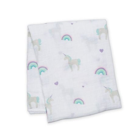 Lulujo - Baby Muslin Cotton Swaddle Blanket, Nursing/Stroller Cover