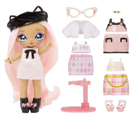 Na! Na! Na! Surprise 2-in-1 Fashion Doll and Sparkly Sequined Purse Sparkle  Series – Krysta Splash, 7.5 Surfer Doll