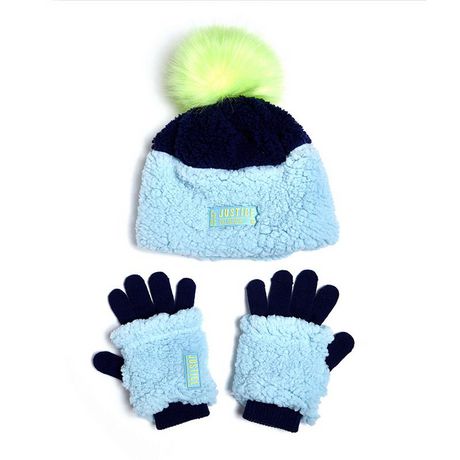 Justice™ Brand Sherpa Hat with Matching Gloves 2 Piece Set | Walmart Canada