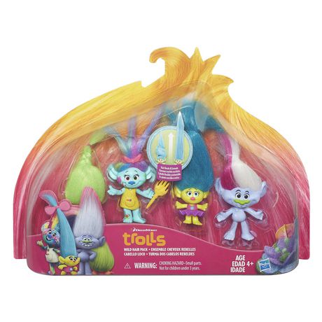 DreamWorks Trolls Wild Hair Pack Colourful Figures | Walmart Canada