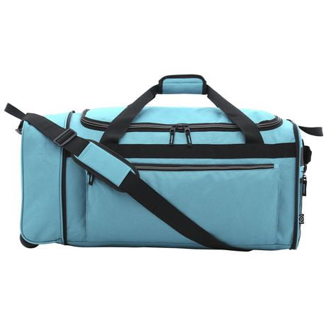 Protege 28" Rolling Collapsible Duffel Bag, Teal, 28in Wheeled Duffle